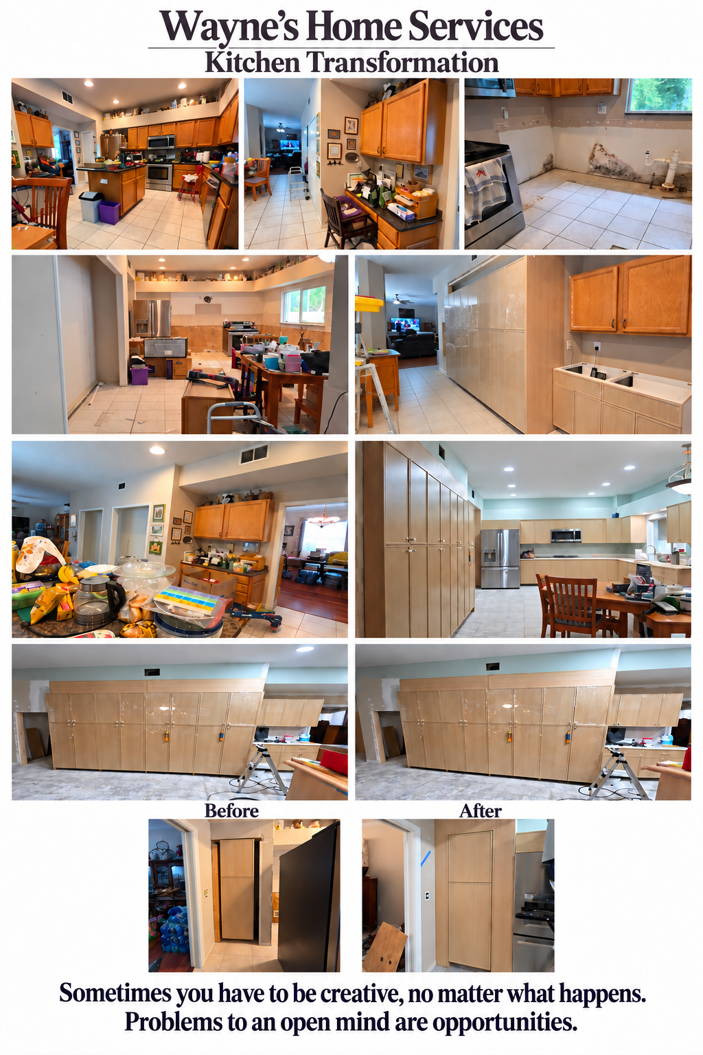 Kitchen by Wayne's Home Services